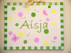 Baby Name Canvas