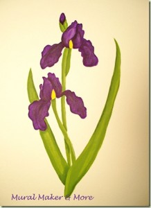 How to Paint Purple Iris