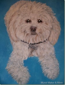 Mixed Poodle Puppy Painting