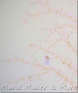 Cherry Blossom Tree Mural