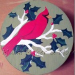 Painted Red Cardinal Gift Box