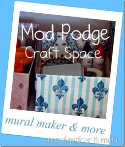 Mod Podge Craft Space Organizing