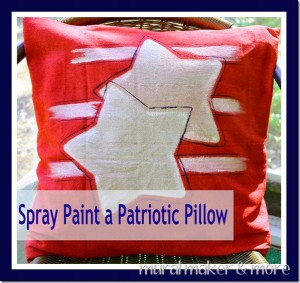 Spray Paint Pillows