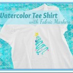 Watercolor Tee with Markers