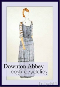 Downton Abbey Costume Illustration