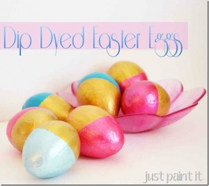 Dip Dyed Easter Eggs