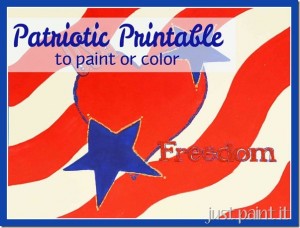 Patriotic Pattern to Print or Color