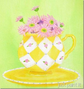 paint a pretty teacup