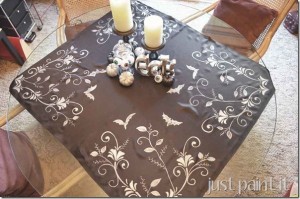 Halloween Painted Table Topper