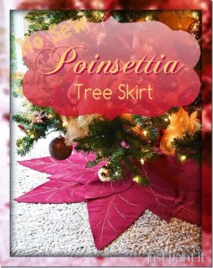 No Sew Poinsettia Tree Skirt