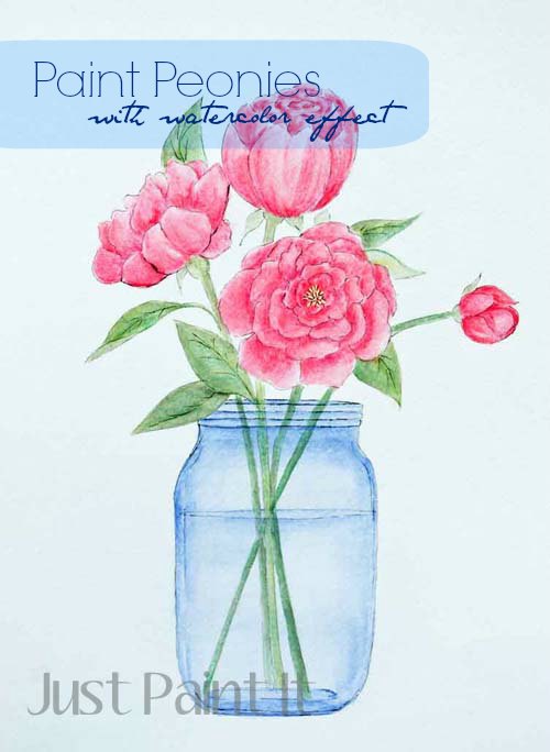 How to Paint Peonies