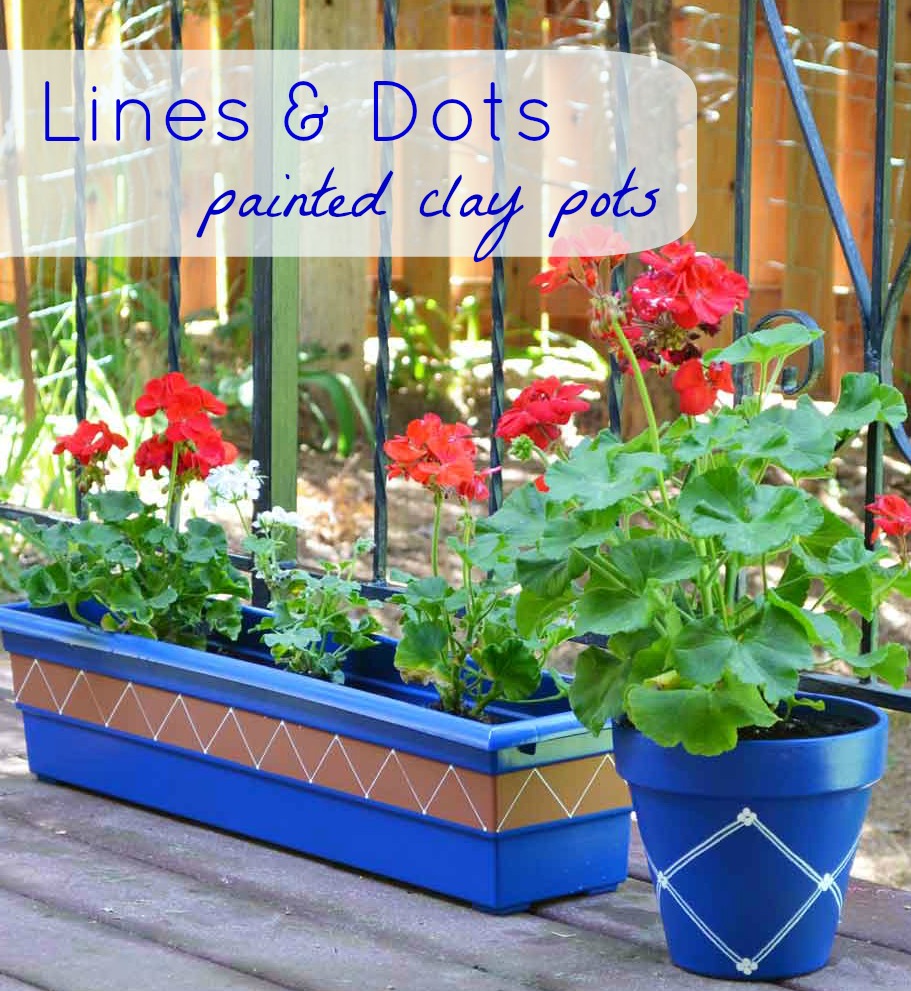 painted clay pots
