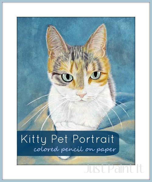 cat portrait with pencils - n