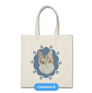 kitty tote bag