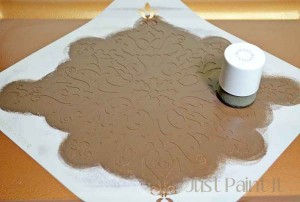 Stenciled Serving Tray