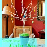 dollar store easter tree