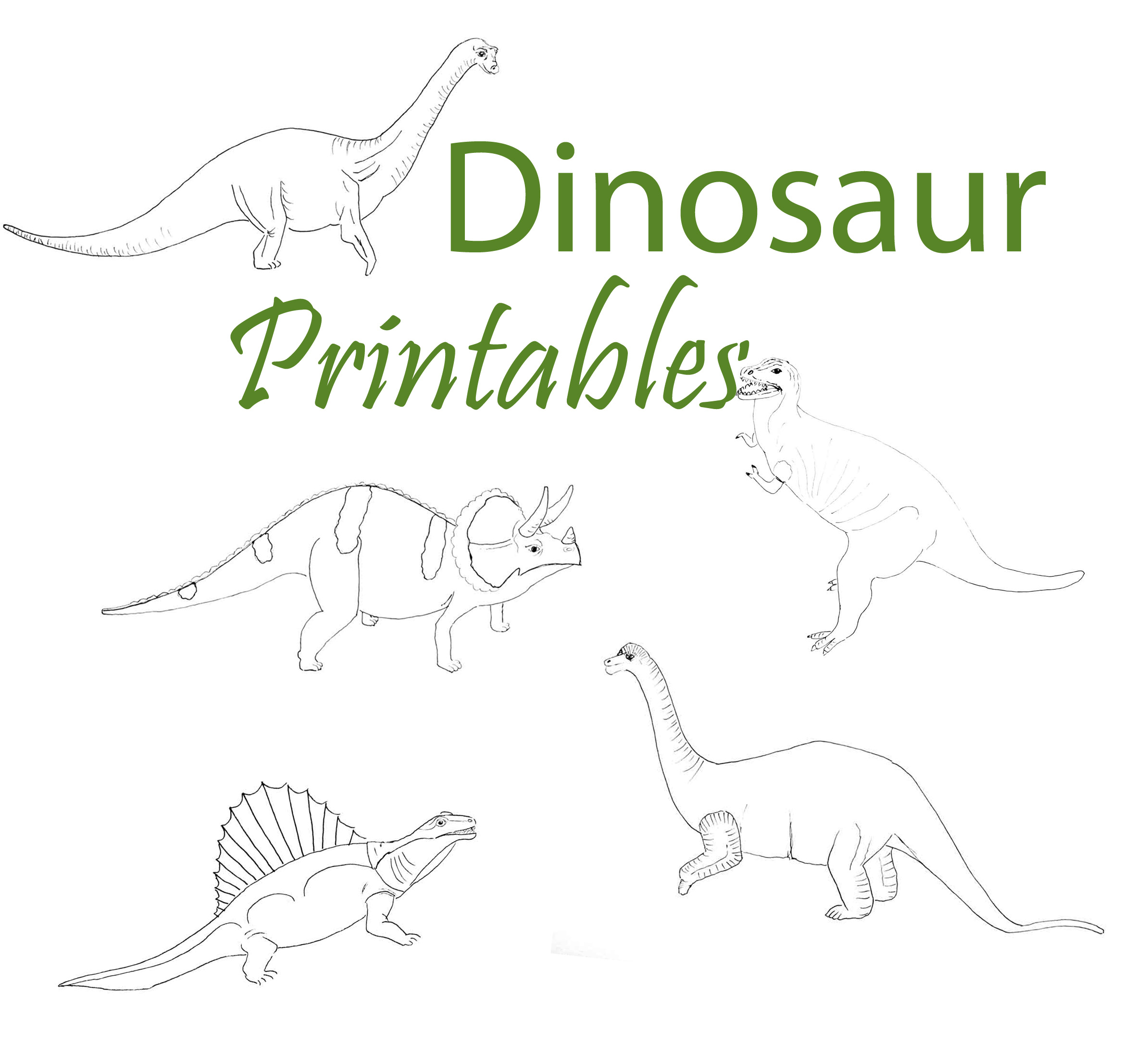 3 Dinosaurs Printables Printable World Holiday