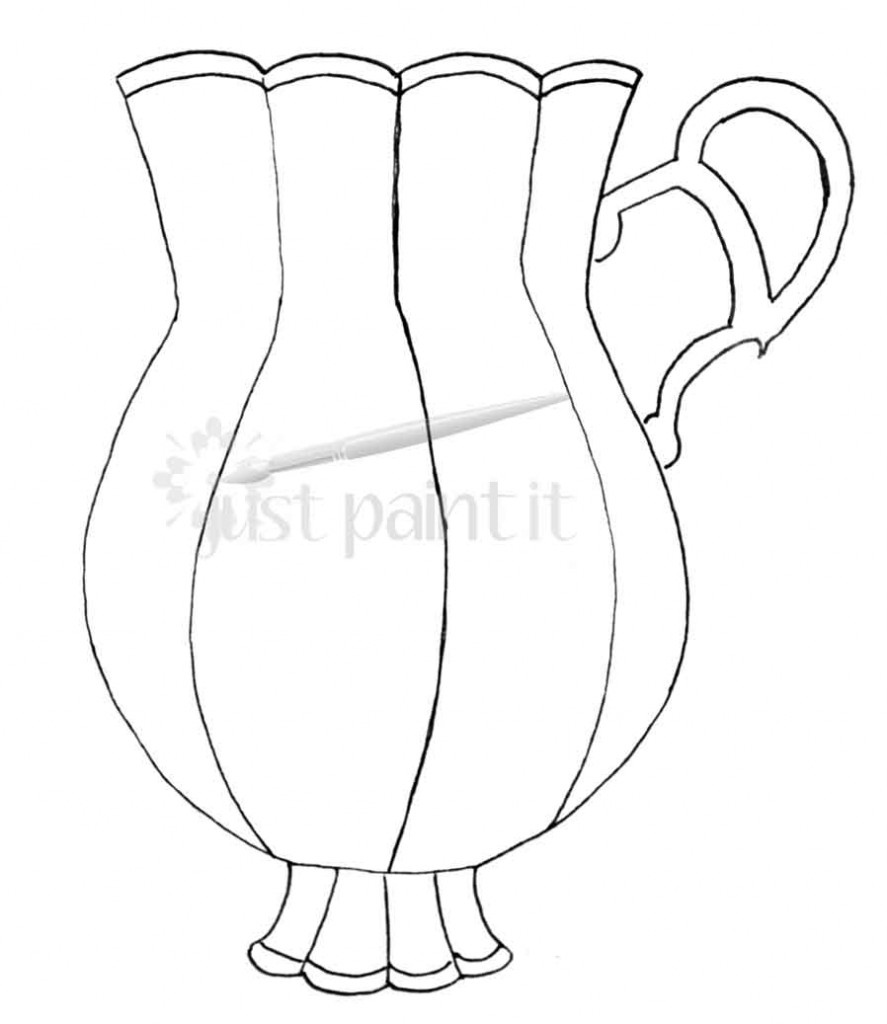 scalloped tea cup