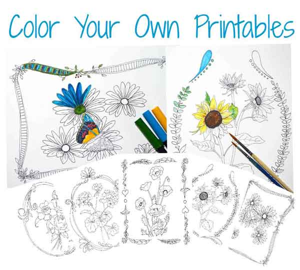 color-your-own-printables