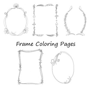frame coloring pages