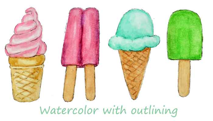 summer-treat-watercolors