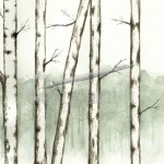 birch-tree watercolor calendar