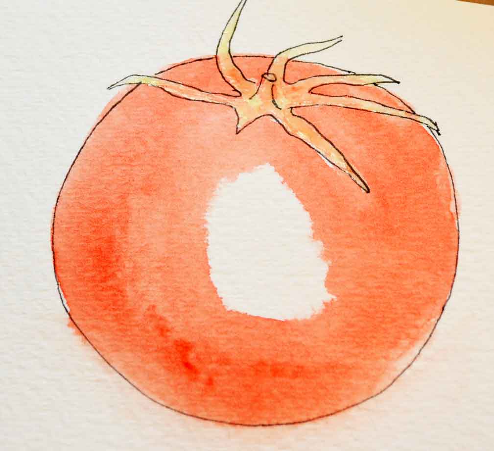 how-to-paint-tomato