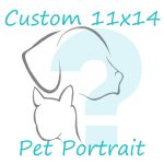 custom 11x14 pet portrait