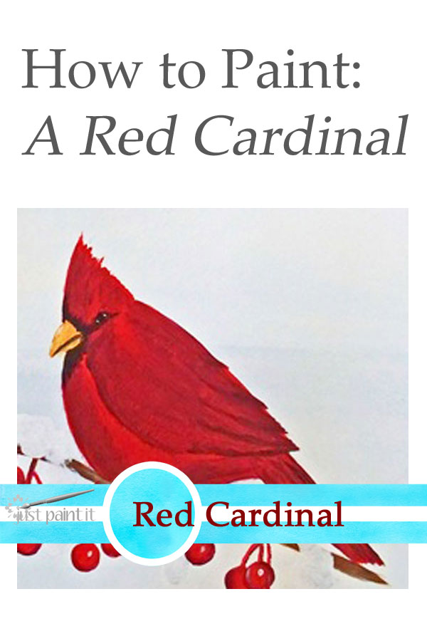 How to Paint a Red Cardinal