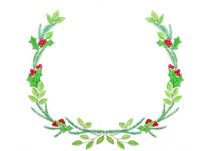 Free Christmas Wreath Printable - Just Paint It Blog