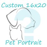 custom 16x20 pet portrait